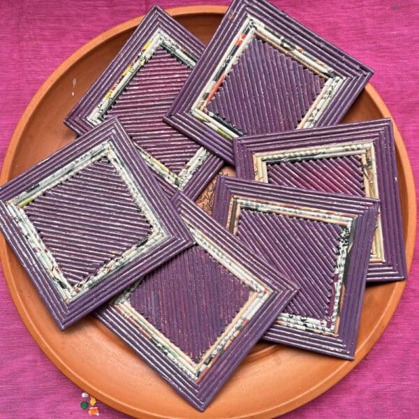 Lavender Square Coasters