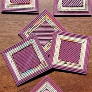 Lavender Square Coasters