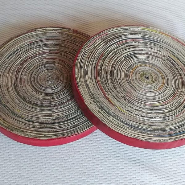 Upcycled Paper Natural Trivets