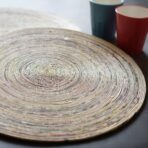 Handcrafted Paper Natural Round Dinner Mats