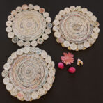 Handcrafted Paper Natural Flower Mats