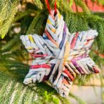 Organic, Sustainable Christmas Angelic Paper Star