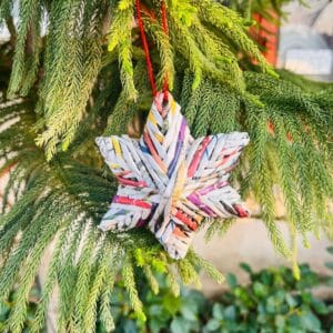 Organic, Sustainable Christmas Angelic Paper Star