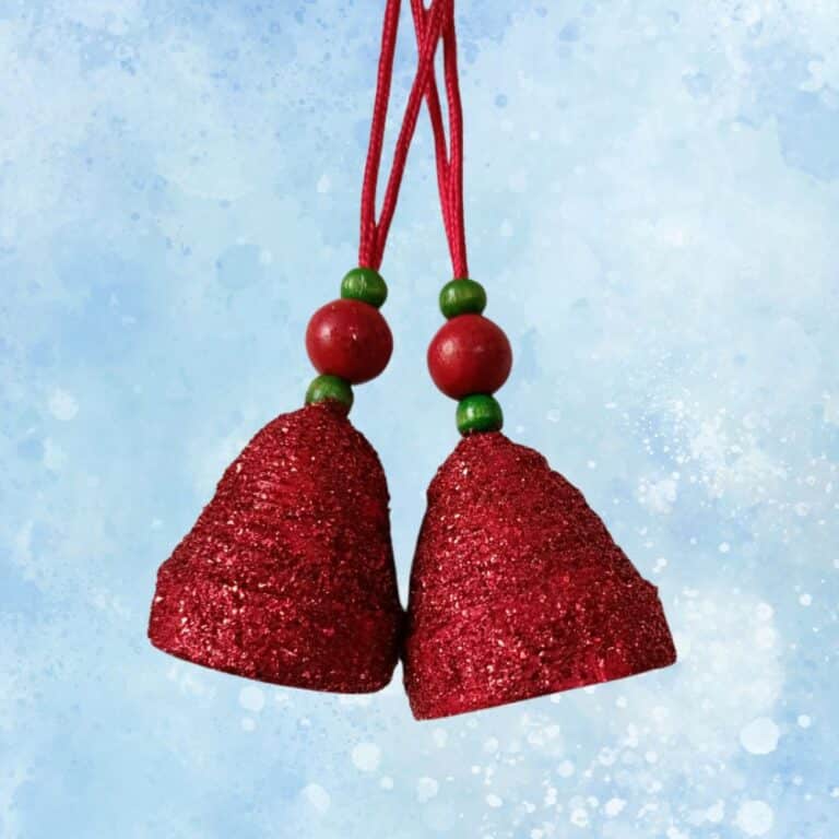 Organic, Sustainable Christmas Festive Paper Bells