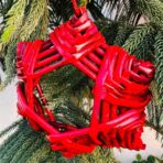 Organic, Sustainable Christmas Festive Star of Hope - red