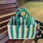 Christmas Green Basket Bag