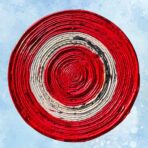 Ecofriendly Red Round Coasters